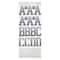 6 Packs: 117 ct. (702 total) Silver Glitter Ombre Alphabet Stickers by Recollections™